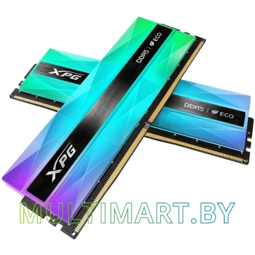 Оперативная память ADATA XPG Lancer Neon RGB 2x16GB DDR5 PC5-54400 (AX5U6800C3416G-DCLANRSG)